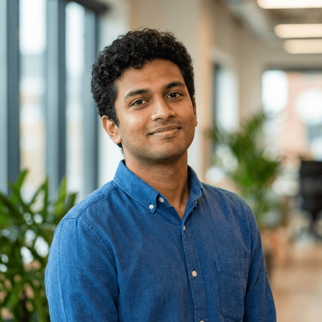 James Patel, calm and satisfied